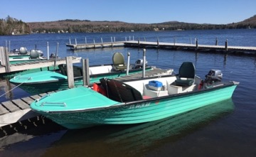 Tall Timber Lodge boat rentals on Back Lake, Pittsburg NH